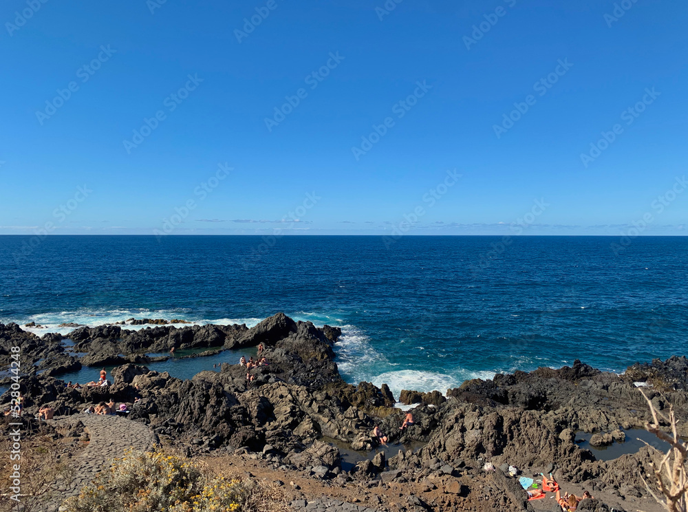 Natural pools in the north coast of Buenavista. Tenerife. Canary Islands Natural pools in the north coast of Buenavista. Tenerife. Canary Islands