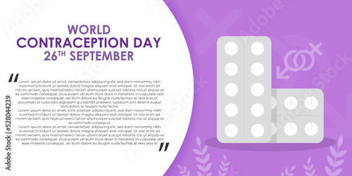 Vector illustration for World Contraception Day