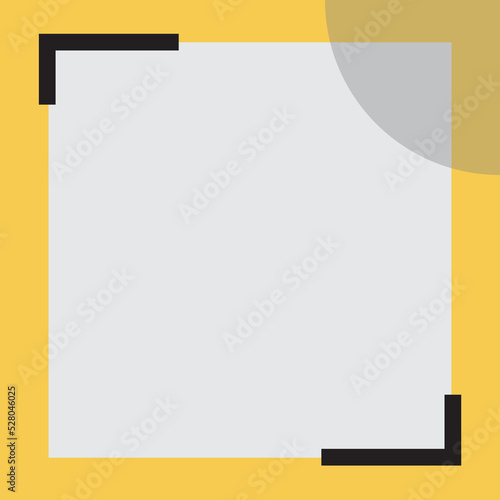 yellow frame for text background