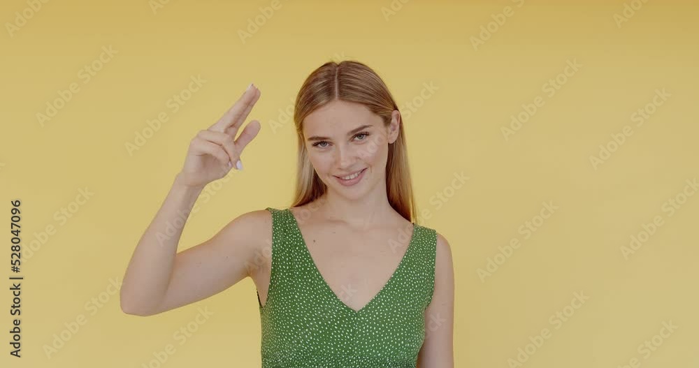 Strict woman saluting with respect and responsibility Strict woman saluting with respect and responsibility
