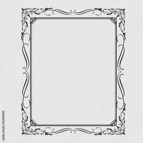 Frame, in the style of an ornament, Vector illustration eps 10, Art.