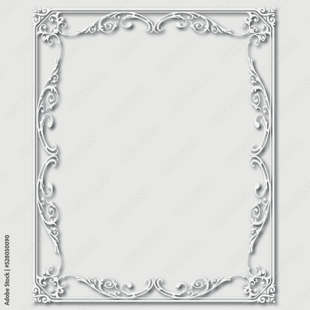 Frame, in the style of an ornament, Vector illustration eps 10, Art. Frame, in the style of an ornament, Vector illustration eps 10, Art.