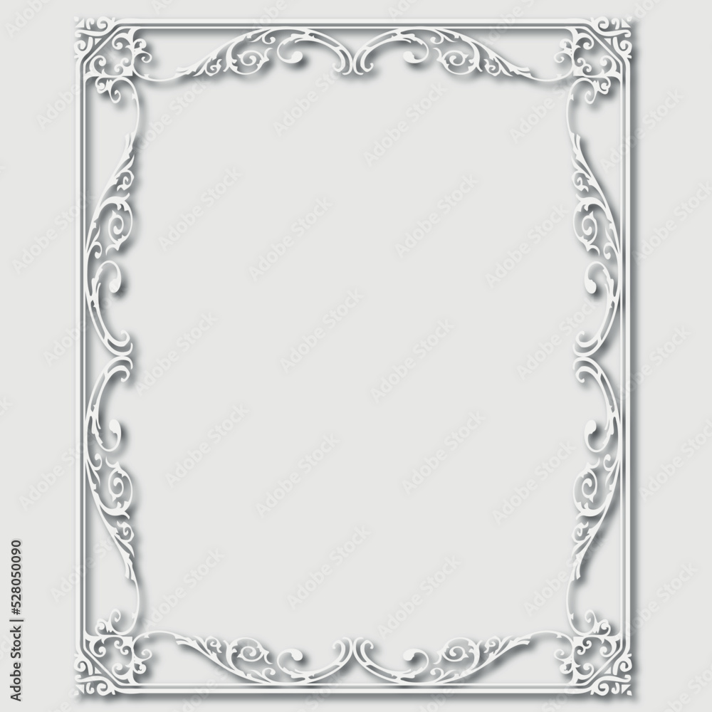 Frame, in the style of an ornament, Vector illustration eps 10, Art.