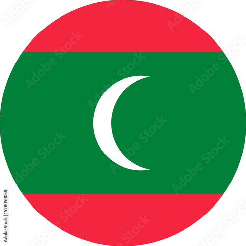 Free Download Circle flag vector of Maldives - GFXLoad
