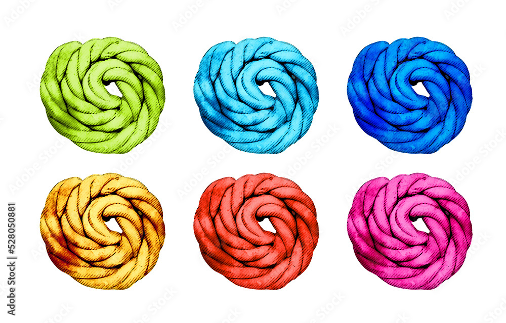 nautical blue sea ocean rope ring knots rainbow watercolour nautical blue sea ocean rope ring knots rainbow watercolour