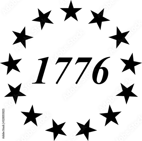 1776 Betsy Ross Flag Png Illustration