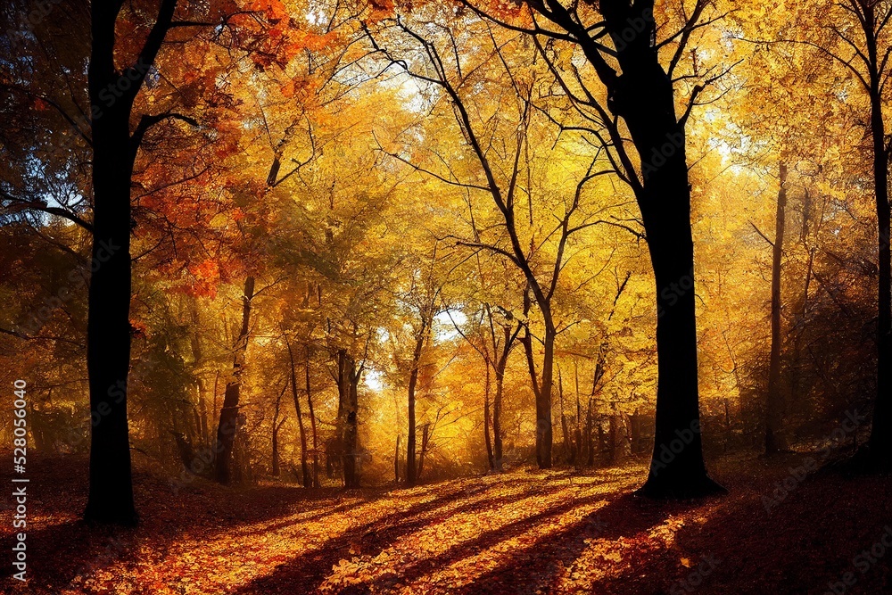 Fototapeta premium autumn in the forest