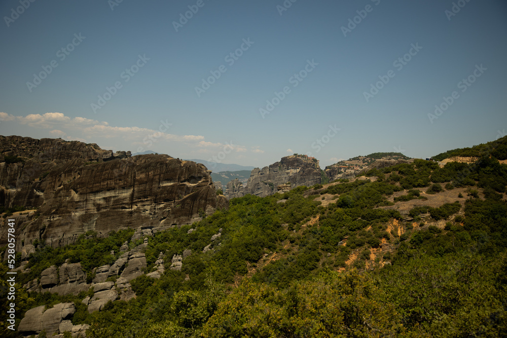 Meteora monasteries view