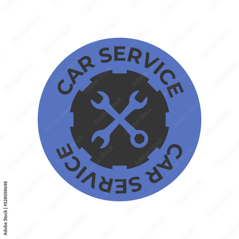 Vector symbol car service. Wrench with text. Blue retro Isolated on white background. Wrench Fist Mechanic Logo.
Vector symbol car service. Wrench with text. Blue retro Isolated on white background. Wrench Fist Mechanic Logo.