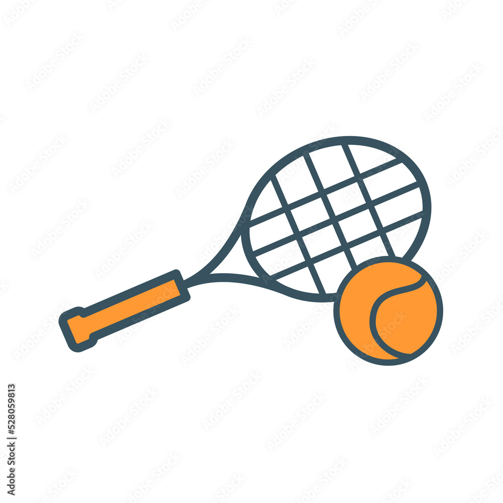 Tennis Racket Icon Vector
