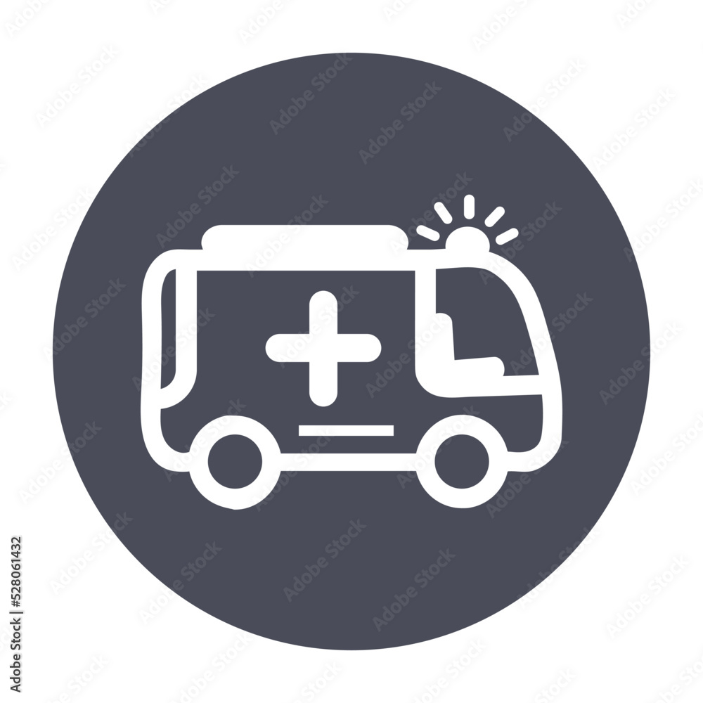 Aid, ambulance, car, first help icon
