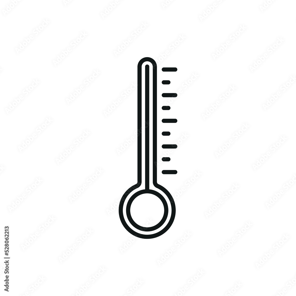 Thermometer icon - Editable stroke Thermometer icon - Editable stroke