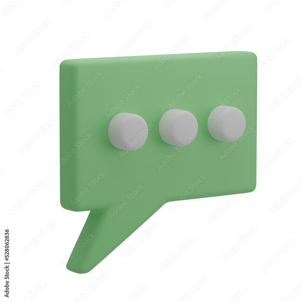 3D Chat Illustration 3D Chat Illustration