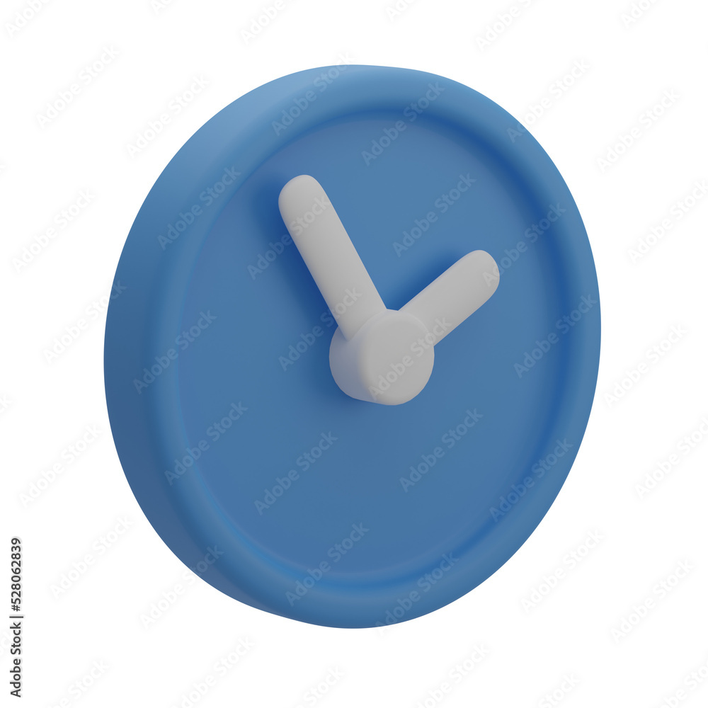 3D Clock Illustration 3D Clock Illustration