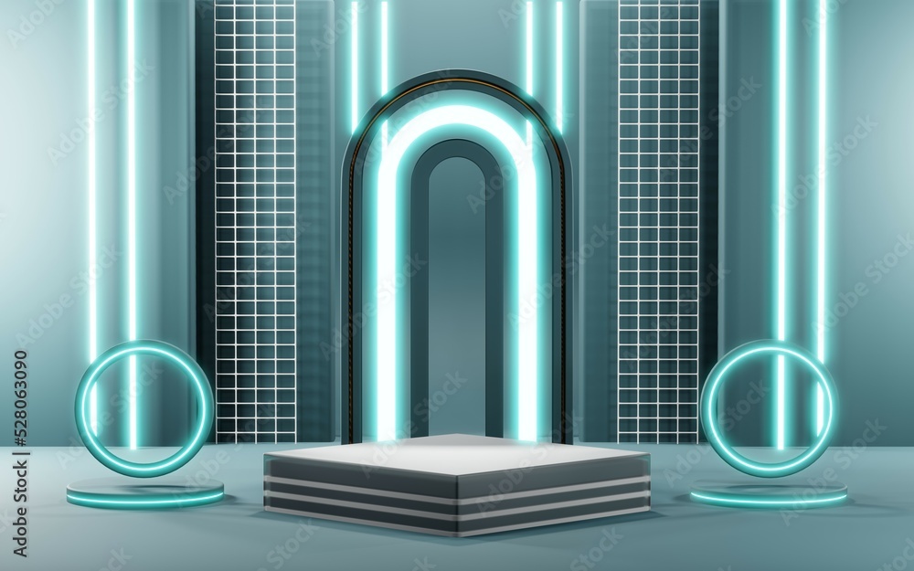 3D rendering of blank product background for cream cosmetics Modern blue pastel podium background 3D rendering of blank product background for cream cosmetics Modern blue pastel podium background