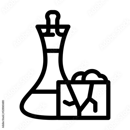 medical cosmetic soap line icon vector. medical cosmetic soap sign. isolated contour symbol black illustration