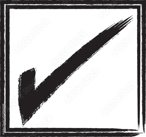 Check Mark Brush Stroke