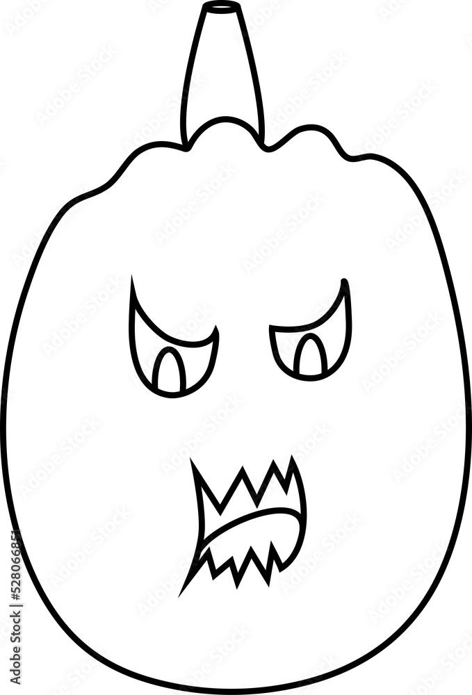 Pumpkin face. Monster. Pumpkin for Halloween. Sketch of a pumpkin. Happy Halloween. Elements for fall decor and Halloween invitation. Pumpkin face. Monster. Pumpkin for Halloween. Sketch of a pumpkin. Happy Halloween. Elements for fall decor and Halloween invitation.
