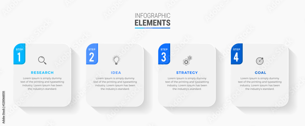 Steps infographic design Steps infographic design