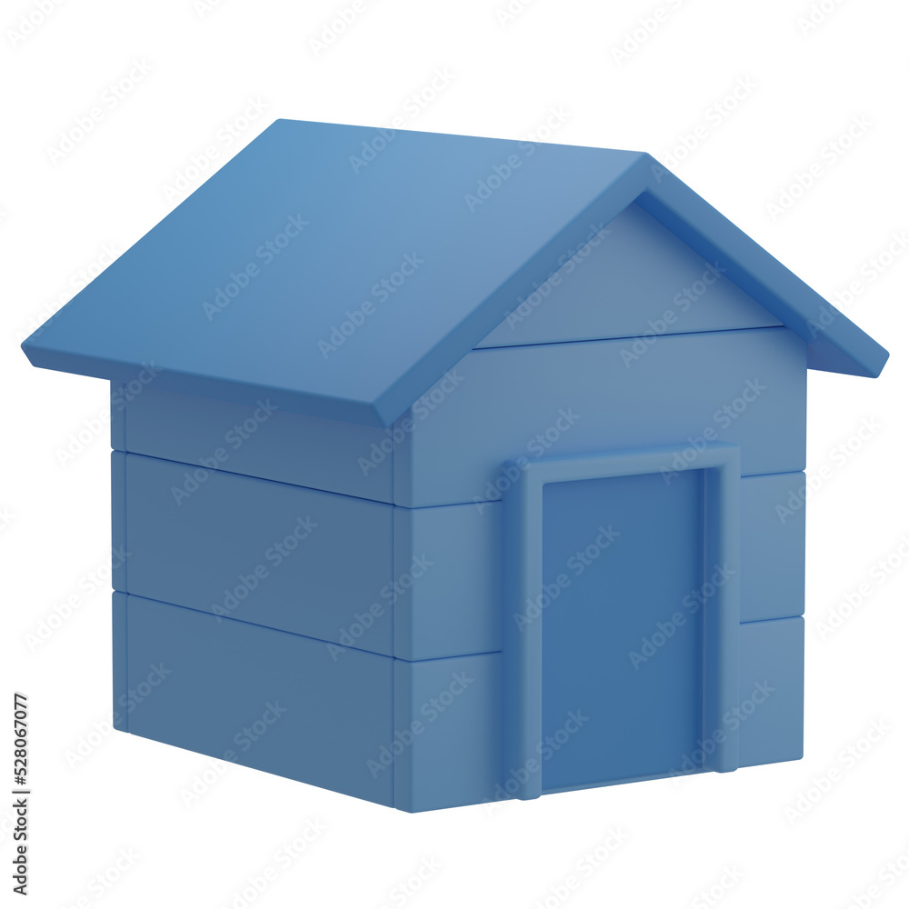 3D Wooden House Illustration 3D Wooden House Illustration