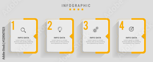 Steps infographic design