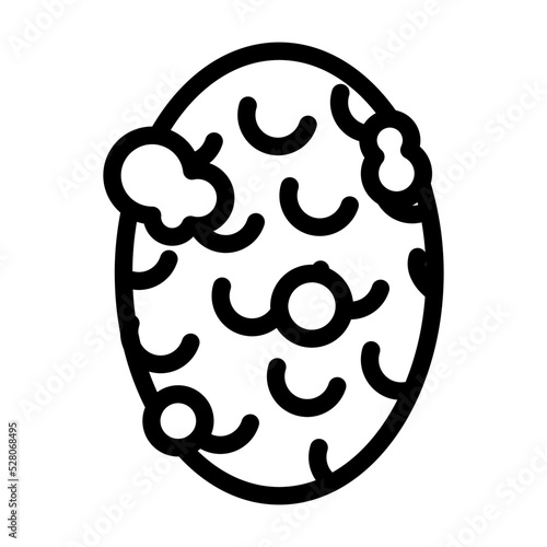 anti cellulite soap line icon vector. anti cellulite soap sign. isolated contour symbol black illustration