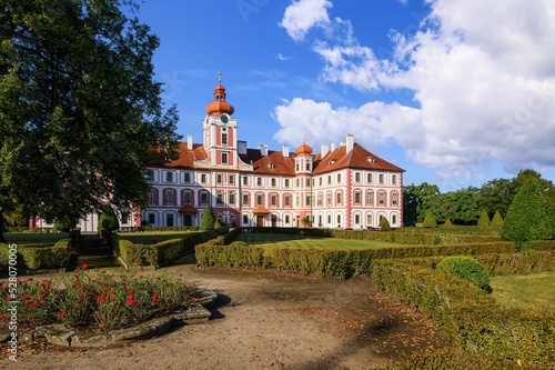 Castle Mnichovo Hradiste. Originally a Renaissance chateau rebuilt in Baroque style, Bohemian Paradise region, Czech Republic, Europe photo