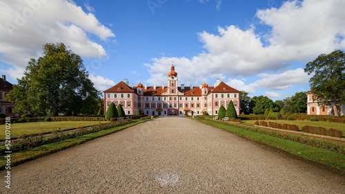 Castle Mnichovo Hradiste. Originally a Renaissance chateau rebuilt in Baroque style, Bohemian Paradise region, Czech Republic, Europe photo