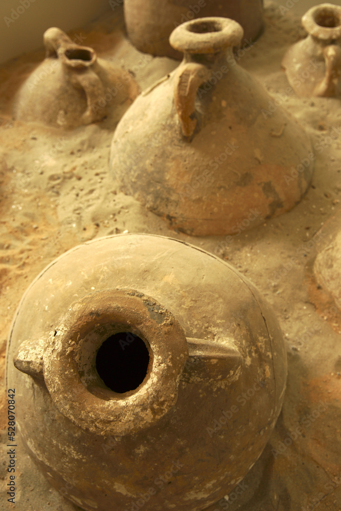 Ánforas Romanas.Museo arqueologico.Eivissa.Ibiza.Islas Pitiusas.Baleares.España. Ánforas Romanas.Museo arqueologico.Eivissa.Ibiza.Islas Pitiusas.Baleares.España.