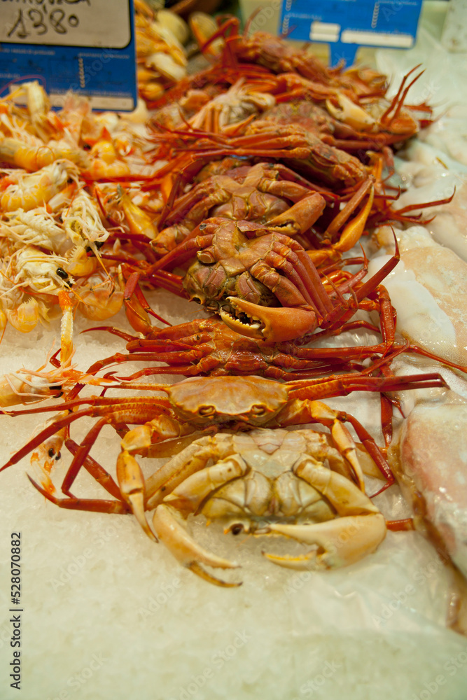 Pescaderia del Mercat de L' Olivar, Palma, Mallorca, Islas Baleares, Spain Pescaderia del Mercat de L' Olivar, Palma, Mallorca, Islas Baleares, Spain
