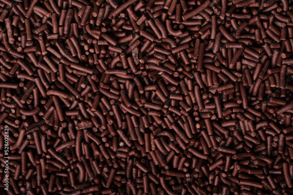 Fototapeta premium Chocolate Sprinkles Texture Detail close up
