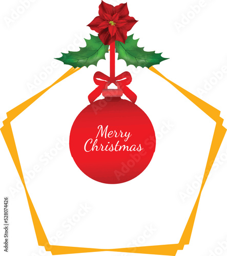 Christmas Wreath Flower Frame vector Illustration with colorful poinsettia flowers.Golden round frame with flowers.
Elements of design of holiday postcards, posters, banners.Wedding ornament concept.
