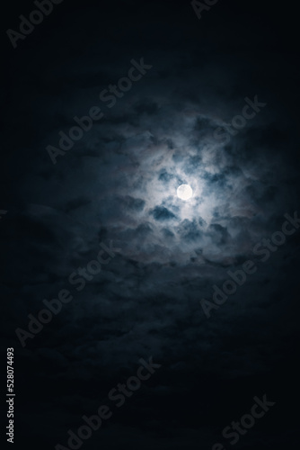moon and clouds