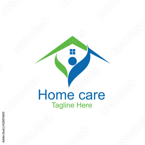 human home care medical logo design