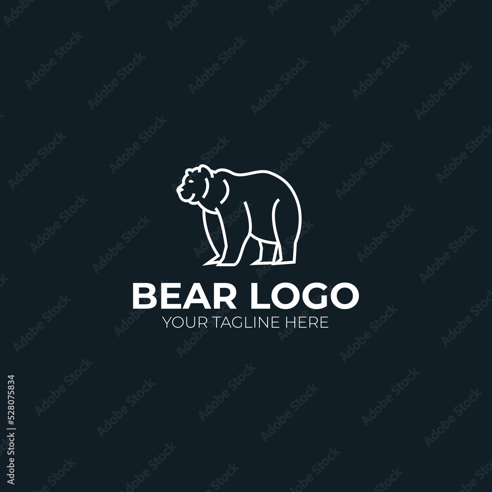 bear logo icon designs