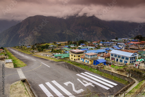 Aeropuerto de Lukla. Sagarmatha National Park.Nepal.Asia.
