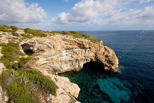 Costa de Migjorn.Ses salines.Mallorca.Baleares.España.