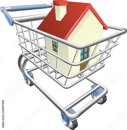House shopping cart concept