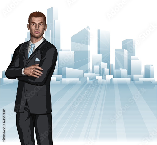 Confident young businessman...