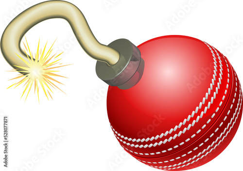 Cricket ball bomb concept