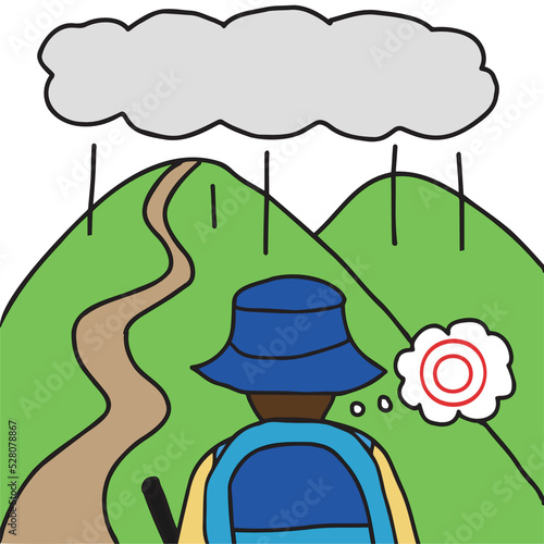 山登り雨天決行