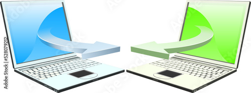 Laptops communicating