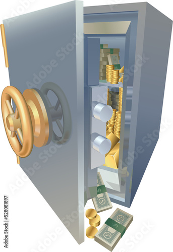 Overflowing full safe