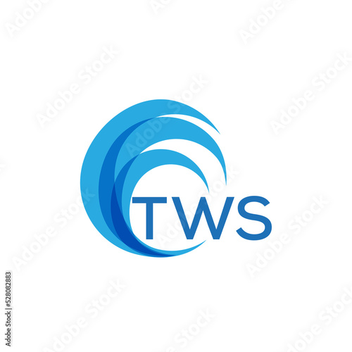 TWS letter logo. TWS blue image on white background. TWS Monogram logo design for entrepreneur and business. TWS best icon.
