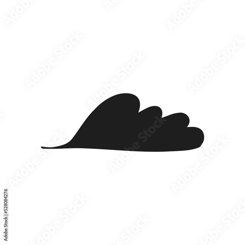 Halloween 2022 - October 31. A traditional holiday, the eve of All Saints Day, All Hallows Eve. Trick or treat. Vector illustration in hand-drawn doodle style. Cloud.