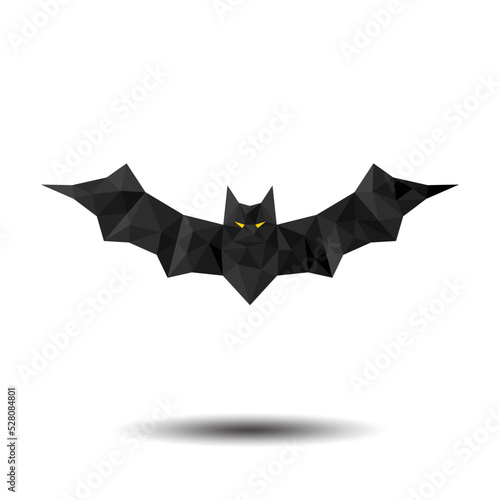 Polygon Bat icon for Halloween