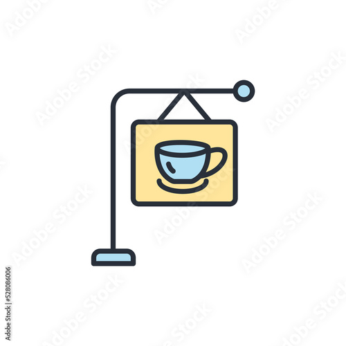 Cafetaria icons symbol vector elements for infographic web