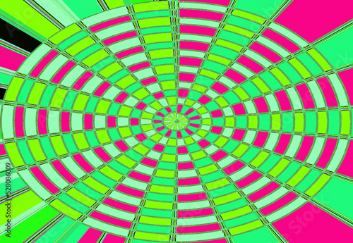 Abstract colourful spiral pattern