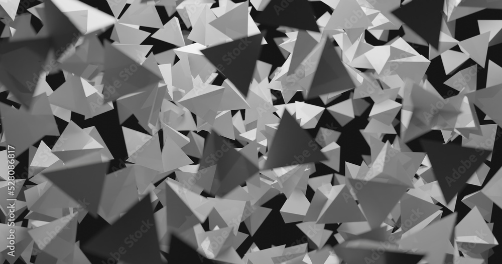 Obraz premium 3d shapes floating in space made in blender