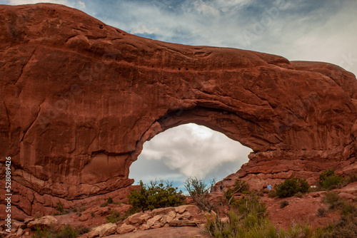 The Windows trail in Arches National Park, Utah